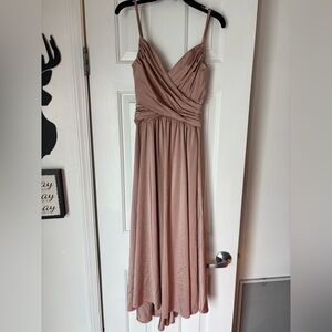 Elegant Mauve Evening Gown